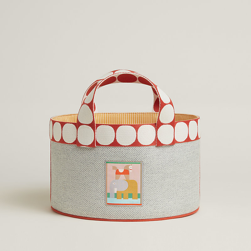 Animaux Blocks basket, small model | Hermès USA